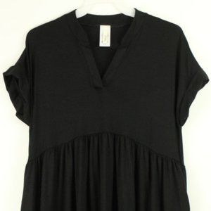 NWT GTOG Kids Brand Girls Size Large (12/14) Basic Black T-shirt Dress